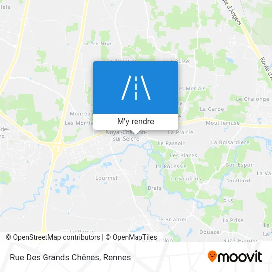 Rue Des Grands Chênes plan