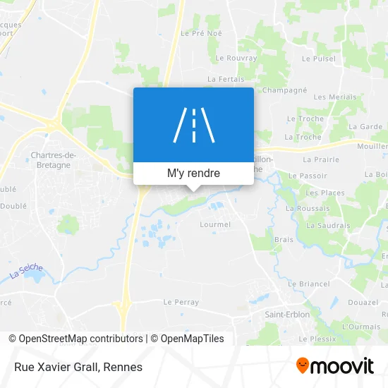 Rue Xavier Grall plan