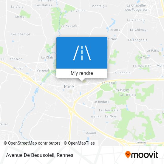 Avenue De Beausoleil plan