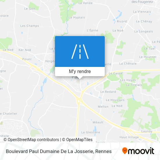 Boulevard Paul Dumaine De La Josserie plan