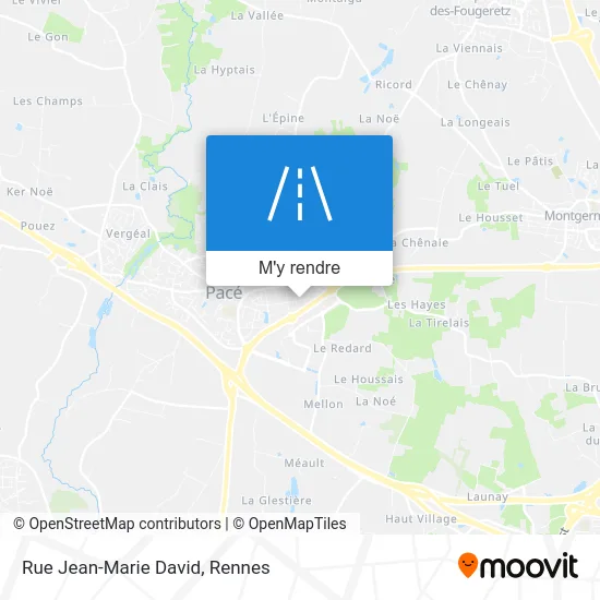 Rue Jean-Marie David plan