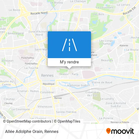 Allée Adolphe Orain plan