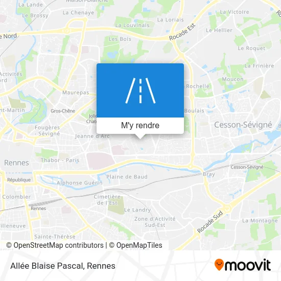 Allée Blaise Pascal plan