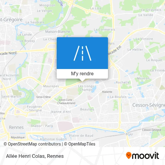 Allée Henri Colas plan