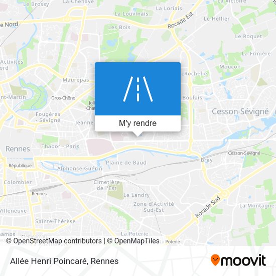 Allée Henri Poincaré plan