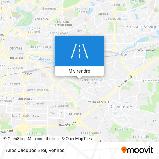 Allée Jacques Brel plan