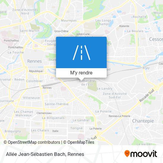 Allée Jean-Sébastien Bach plan