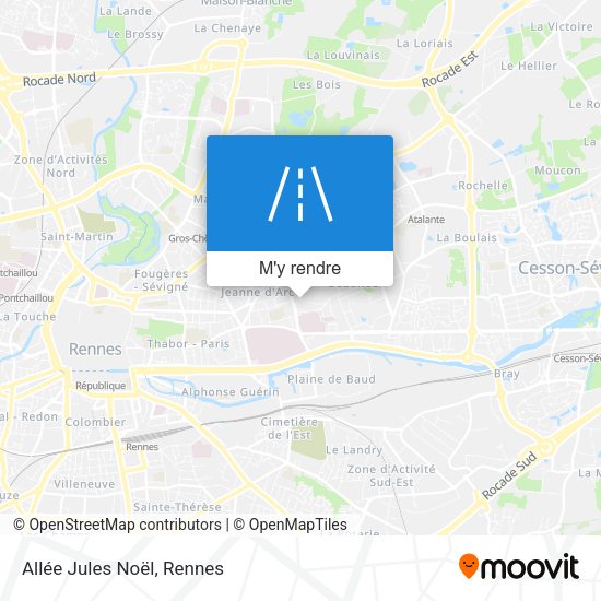 Allée Jules Noël plan