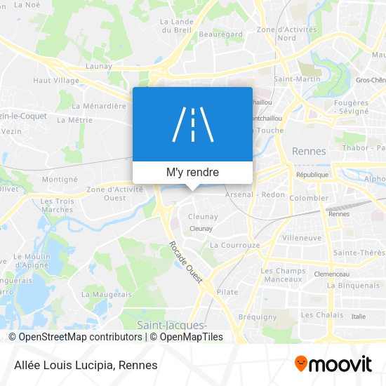Allée Louis Lucipia plan