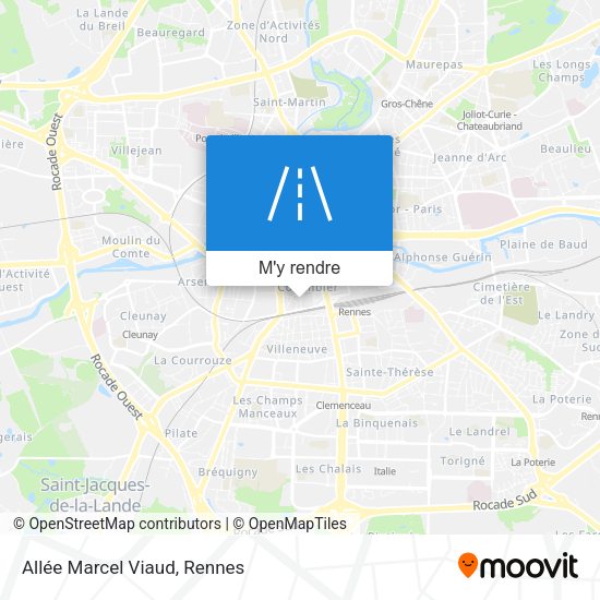 Allée Marcel Viaud plan