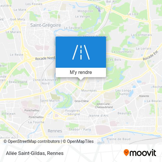 Allée Saint-Gildas plan