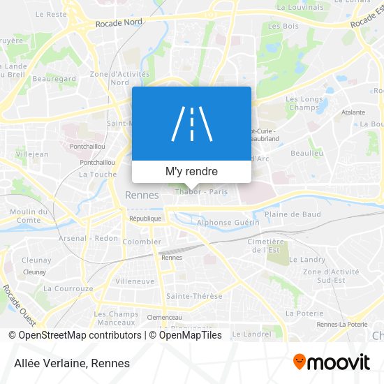 Allée Verlaine plan