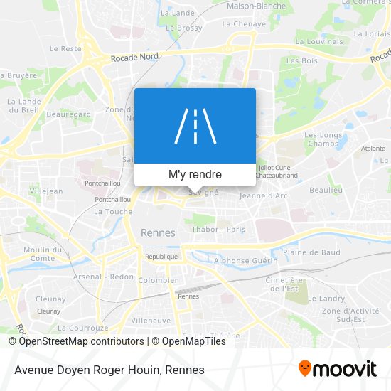 Avenue Doyen Roger Houin plan