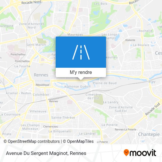 Avenue Du Sergent Maginot plan