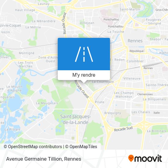 Avenue Germaine Tillion plan