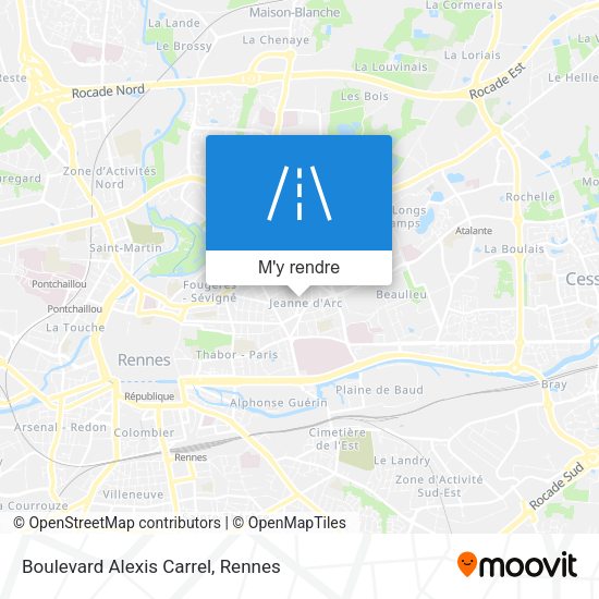Boulevard Alexis Carrel plan
