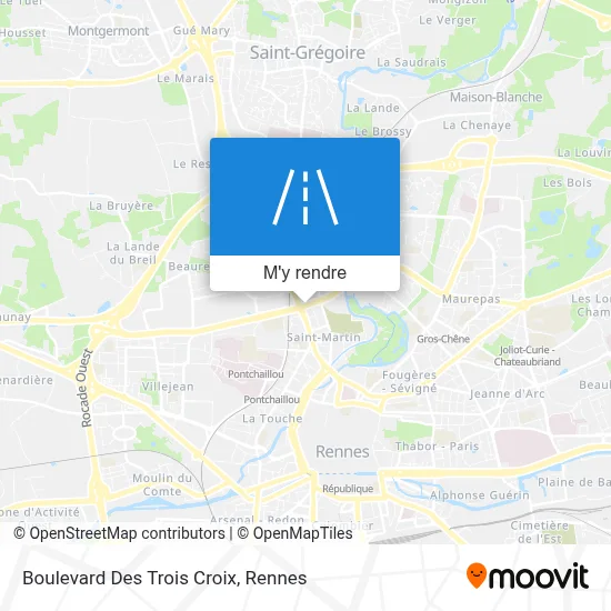Boulevard Des Trois Croix plan