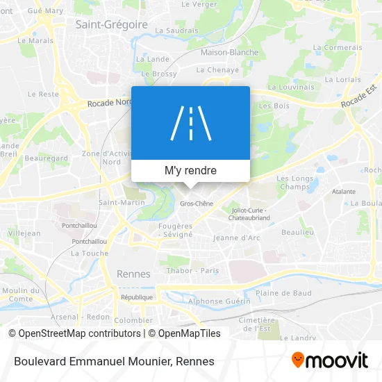 Boulevard Emmanuel Mounier plan