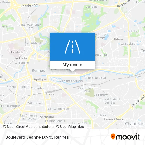 Boulevard Jeanne D'Arc plan