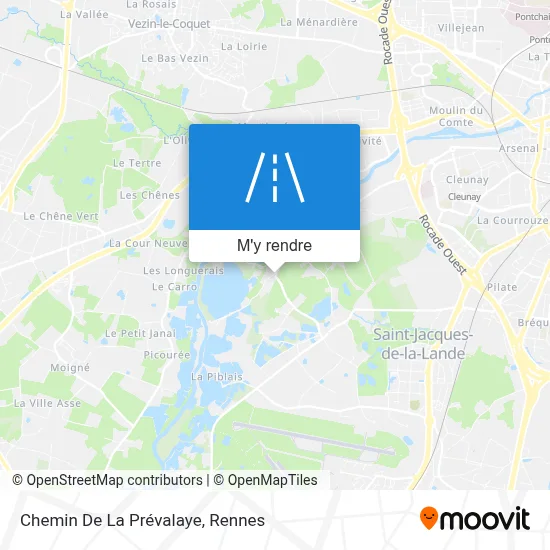 Chemin De La Prévalaye plan