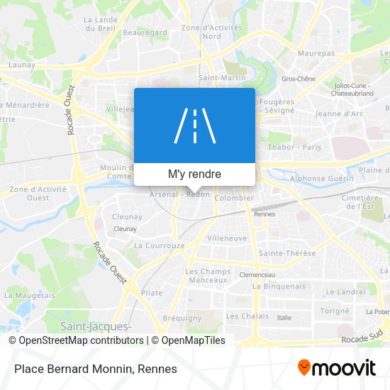 Place Bernard Monnin plan