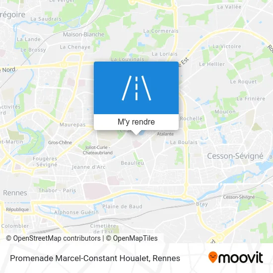 Promenade Marcel-Constant Houalet plan