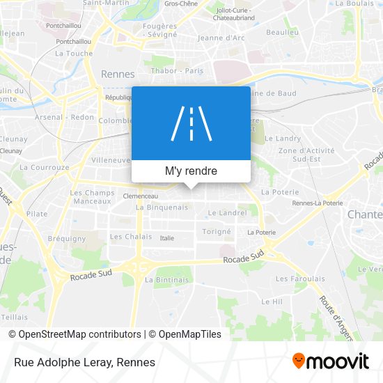 Rue Adolphe Leray plan