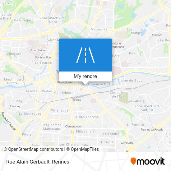 Rue Alain Gerbault plan