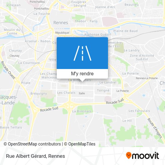 Rue Albert Gérard plan