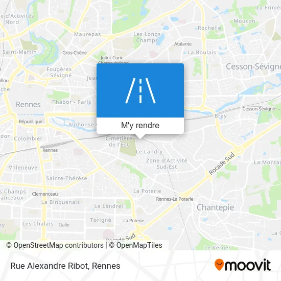 Rue Alexandre Ribot plan
