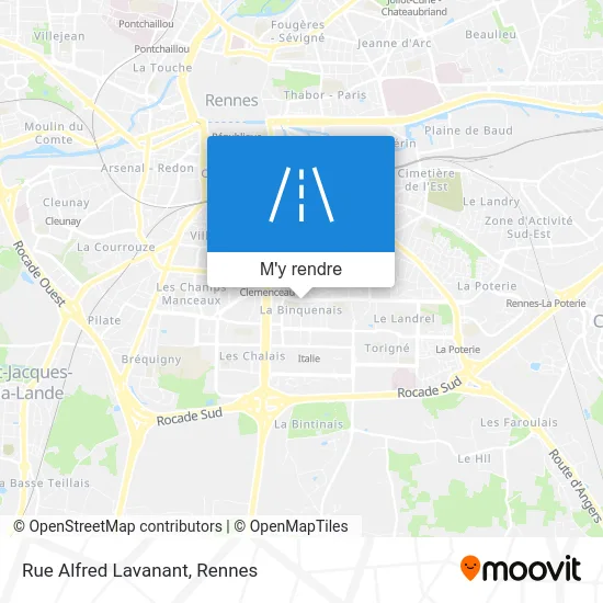 Rue Alfred Lavanant plan