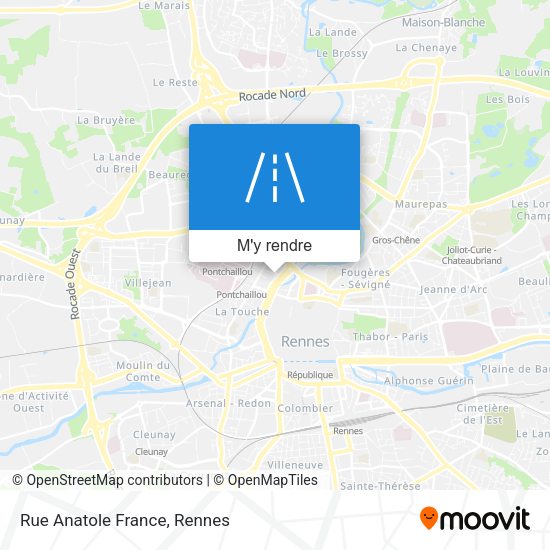Rue Anatole France plan