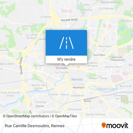 Rue Camille Desmoulins plan