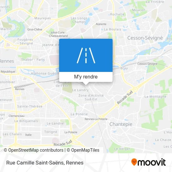 Rue Camille Saint-Saëns plan