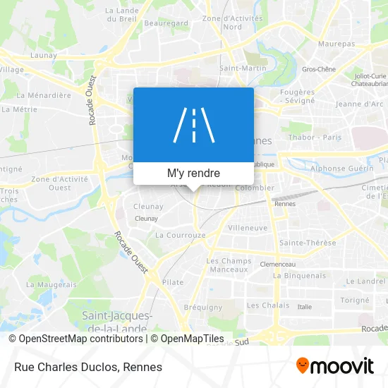 Rue Charles Duclos plan