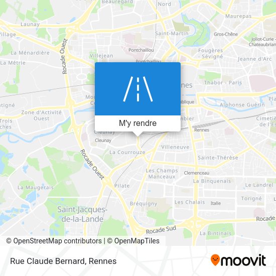 Rue Claude Bernard plan