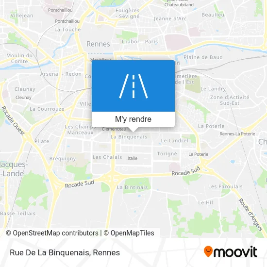 Rue De La Binquenais plan