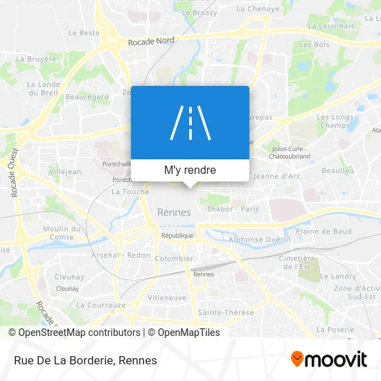 Rue De La Borderie plan