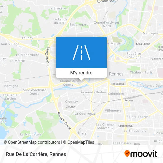 Rue De La Carrière plan