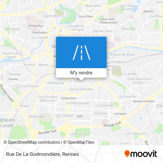 Rue De La Godmondière plan