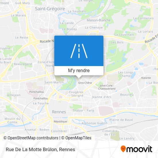 Rue De La Motte Brûlon plan