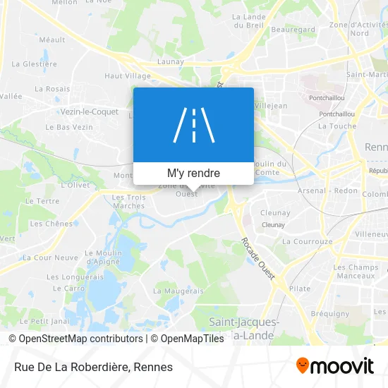 Rue De La Roberdière plan