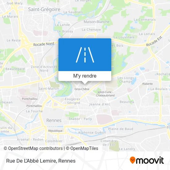 Rue De L'Abbé Lemire plan