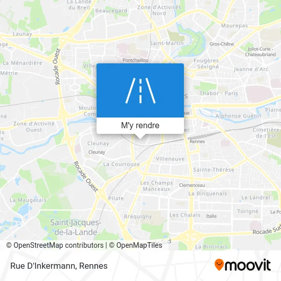 Rue D'Inkermann plan