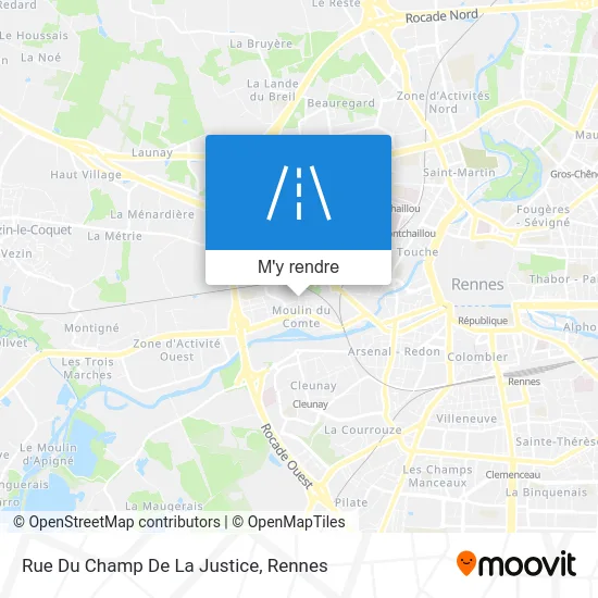 Rue Du Champ De La Justice plan