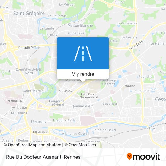 Rue Du Docteur Aussant plan