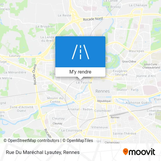 Rue Du Maréchal Lyautey plan