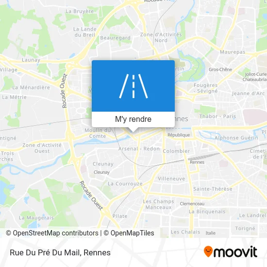 Rue Du Pré Du Mail plan