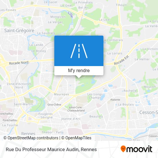 Rue Du Professeur Maurice Audin plan