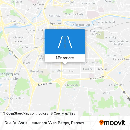 Rue Du Sous-Lieutenant Yves Berger plan